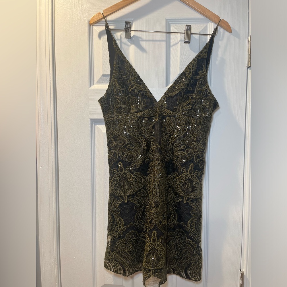 Free People Lace Sequin Minidress